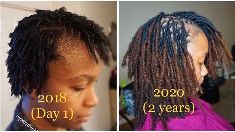 2 year loc journey|1 year dreadlock journey.